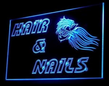 Hair Nails Salon LED Neon Sign